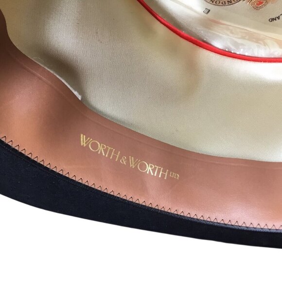 Worth & Worth Christy's London Fine Fur Felt NWOT Fedora Black 7 3/8 England - Picture 13 of 16